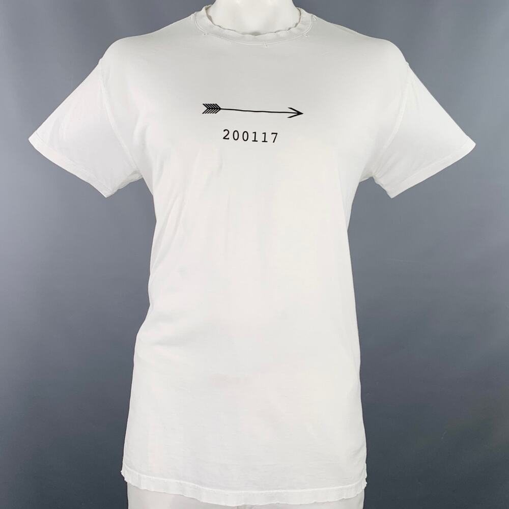 GIVENCHY Size XXL White Black Arrow Short Sleeve T-shirt